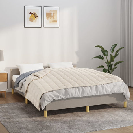 Vidaxx Gewichtsdecke 135x200 cm 6 kg Stoff hellcreme