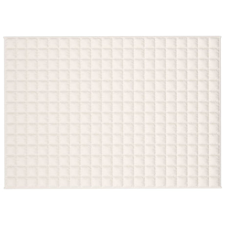 Vidaxx Gewichtsdecke 140x200 cm 10 kg Stoff hellcreme