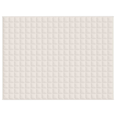 Vidaxx Gewichtsdecke 152x203 cm 7 kg Stoff hellcreme
