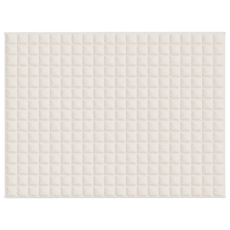 Vidaxx Gewichtsdecke 152x203 cm 11 kg Stoff hellcreme