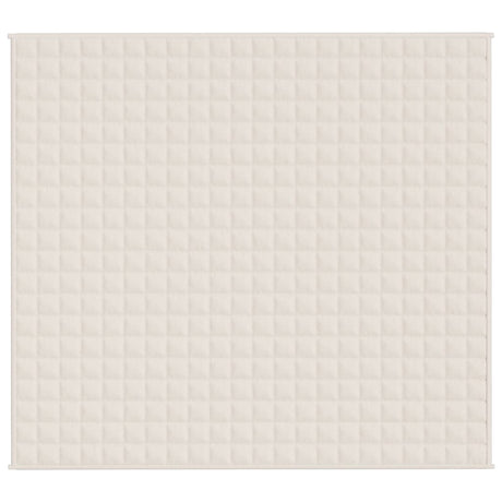 Vidaxx Gewichtsdecke 200x220 cm 9 kg Stoff hellcreme