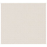 Vidaxx Gewichtsdecke 200x220 cm 9 kg Stoff hellcreme