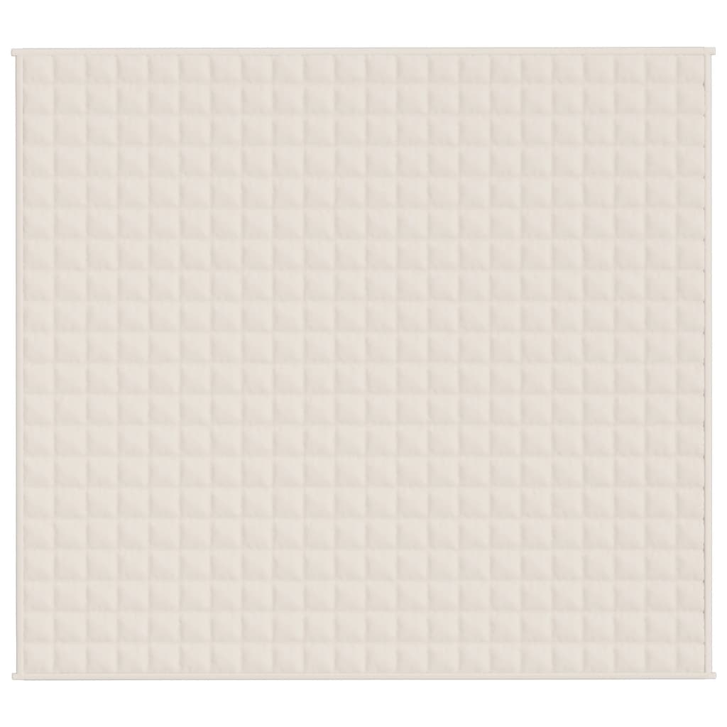 Vidaxx Gewichtsdecke 200x230 cm 9 kg Stoff hellcreme