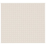 Vidaxx Gewichtsdecke 200x230 cm 9 kg Stoff hellcreme
