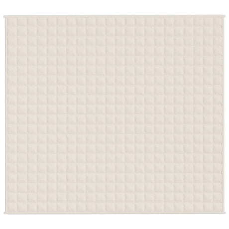 Vidaxx Gewichtsdecke 200x230 cm 9 kg Stoff hellcreme