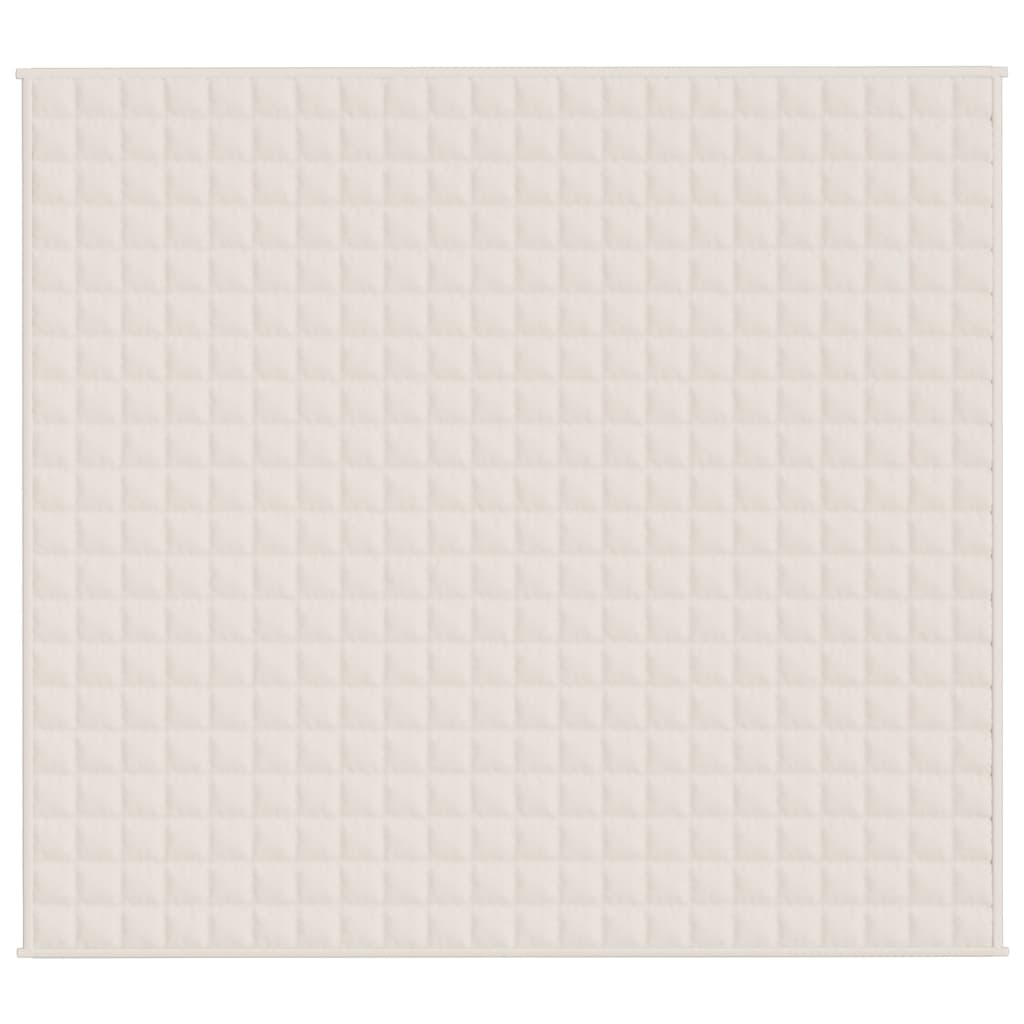 Vidaxx Gewichtsdecke 200x230 cm 13 kg Stoff hellcreme