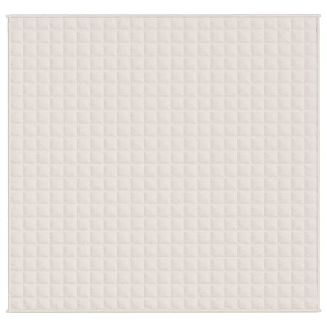 Vidaxx Gewichtsdecke 220x230 cm 11 kg Stoff hellcreme