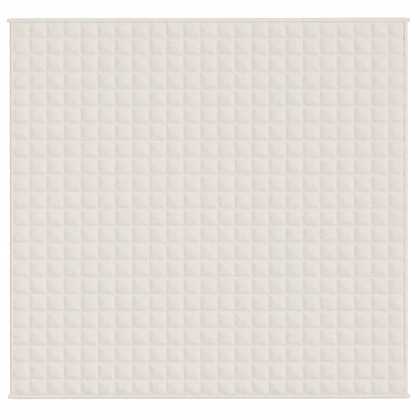 Vidaxx Gewichtsdecke 220x240 cm 11 kg Stoff hellcreme