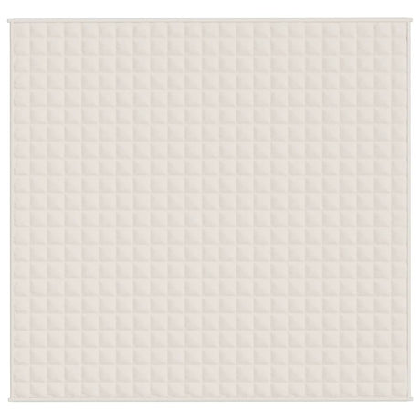 Vidaxx Gewichtsdecke 220x240 cm 15 kg Stoff hellcreme