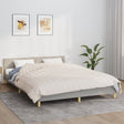 Vidaxx Gewichtsdecke 220x240 cm 15 kg Stoff hellcreme