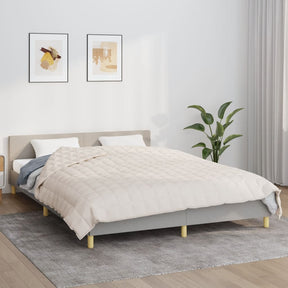 Vidaxx Gewichtsdecke 220x240 cm 15 kg Stoff hellcreme