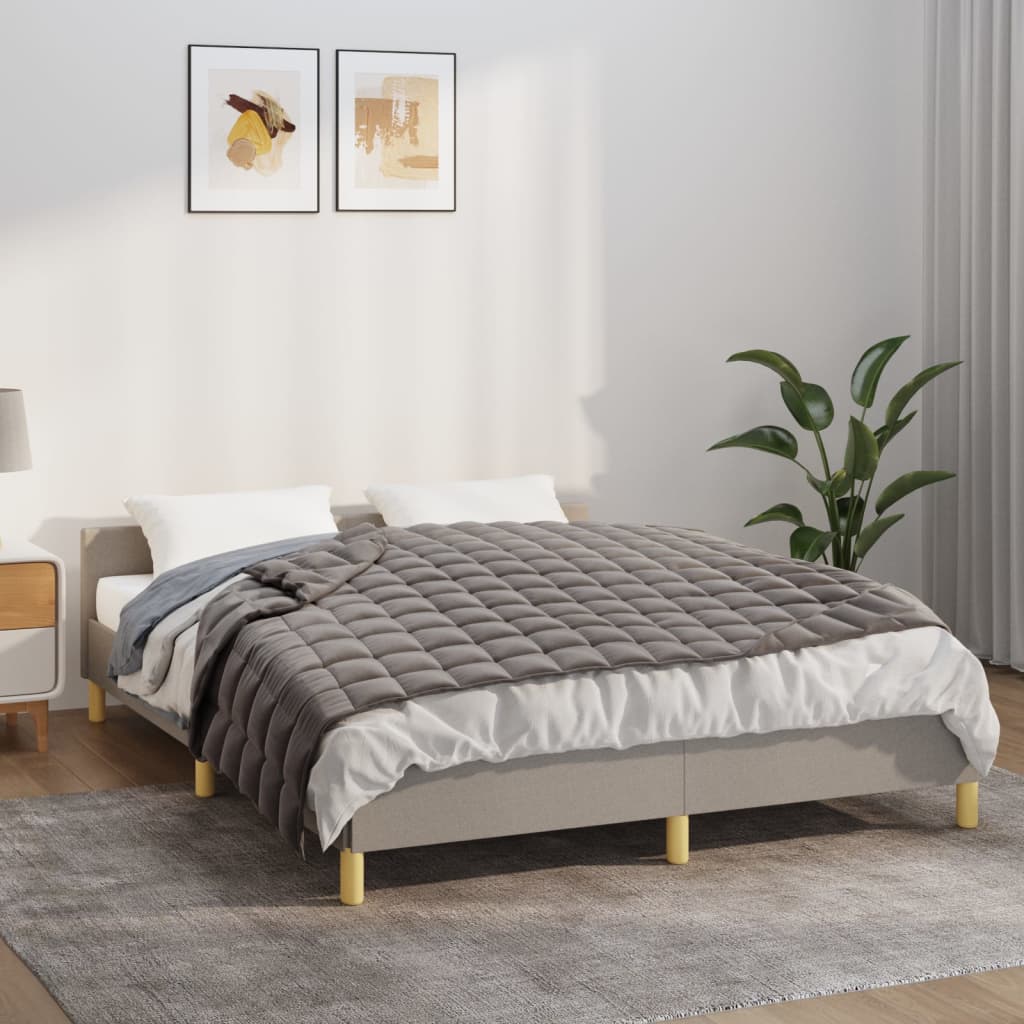 Vidaxx Gewichtsdecke 122x183 cm 5 kg Stoff grau