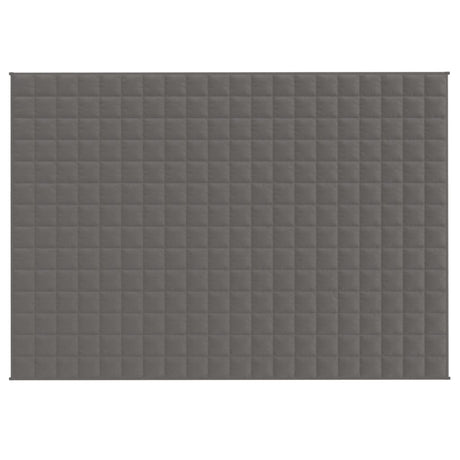 Vidaxx Gewichtsdecke 135x200 cm 10 kg Stoff grau