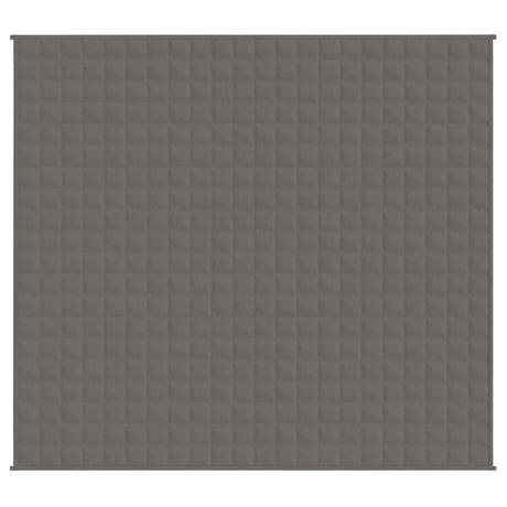 Vidaxx Gewichtsdecke 200x220 cm 9 kg Stoff grau