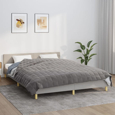 Vidaxx Gewichtsdecke 200x220 cm 9 kg Stoff grau