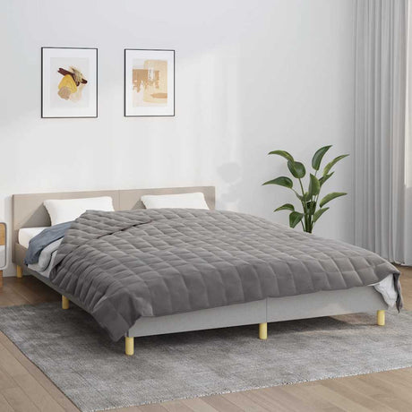 Vidaxx Gewichtsdecke 220x240 cm 11 kg Stoff grau