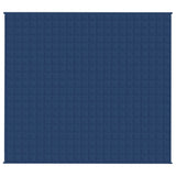 VidaXL Gewichtsdecke 200x220 cm 9 kg Stoff blau