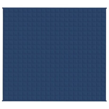 VidaXL Gewichtsdecke 200x220 cm 9 kg Stoff blau
