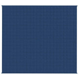 VidaXL Gewichtsdecke 200x230 cm 9 kg Stoff blau