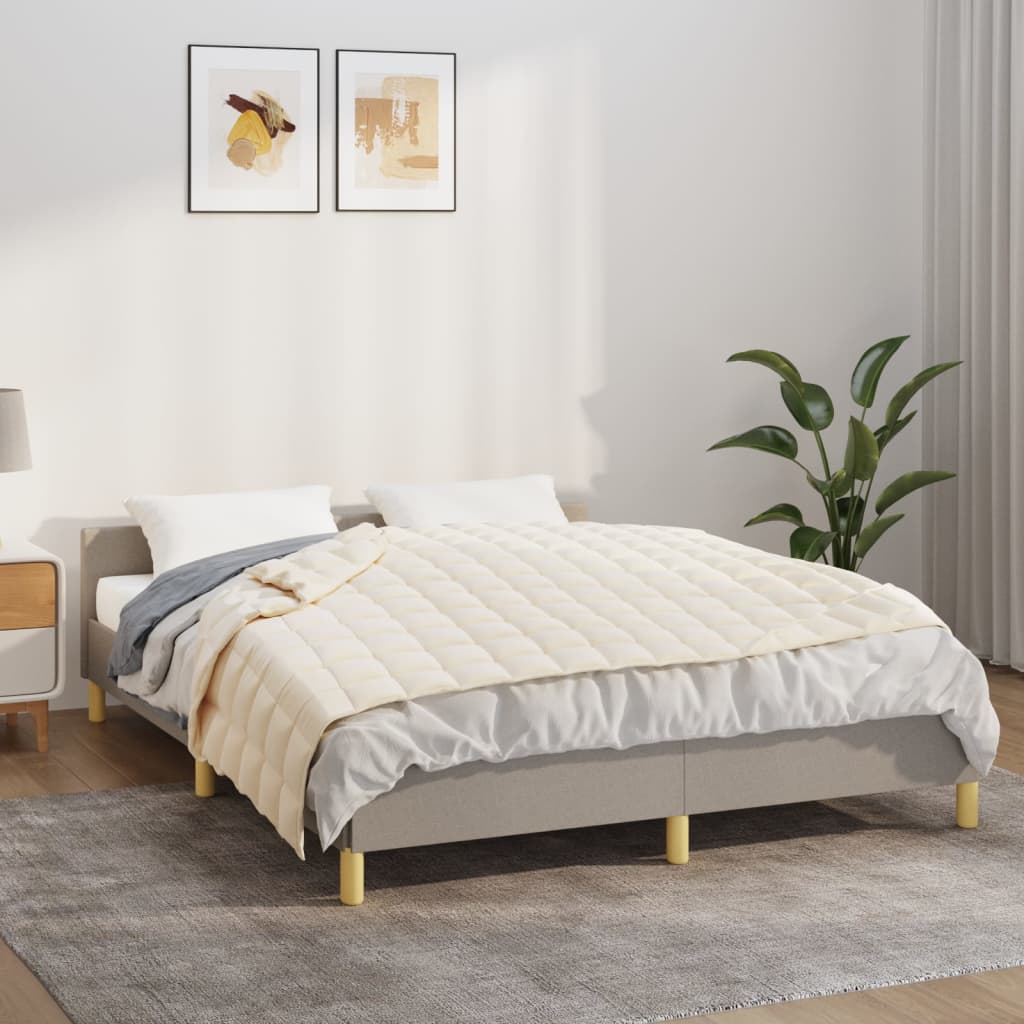 Vidaxx Gewichtsdecke 122x183 cm 5 kg Stoff hellcreme