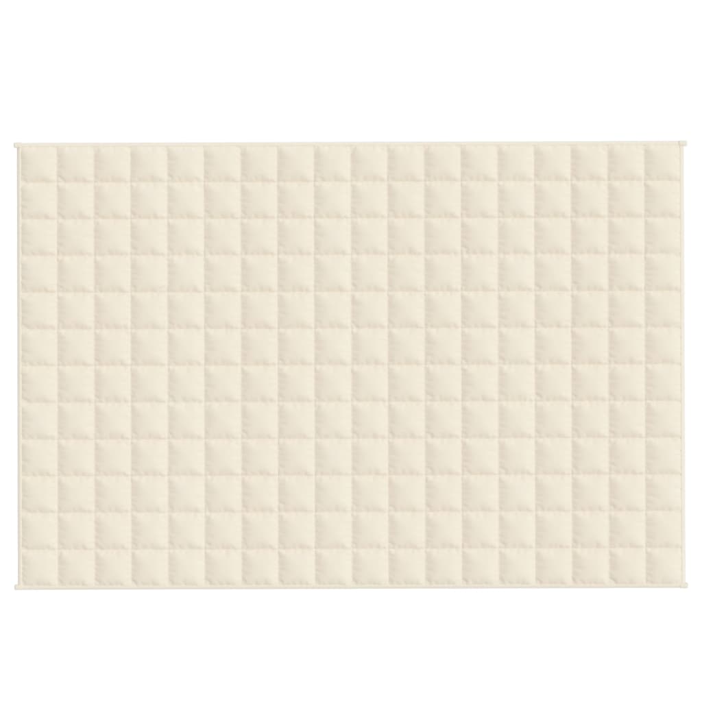 Vidaxx Gewichtsdecke 122x183 cm 9 kg Stoff hellcreme