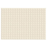 Vidaxx Gewichtsdecke 137x200 cm 6 kg Stoff hellcreme