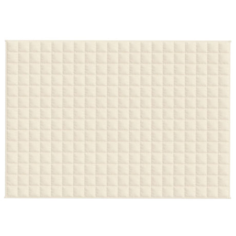 Vidaxx Gewichtsdecke 137x200 cm 10 kg Stoff hellcreme