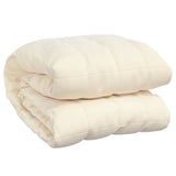Vidaxx Gewichtsdecke 152x203 cm 11 kg Stoff hellcreme