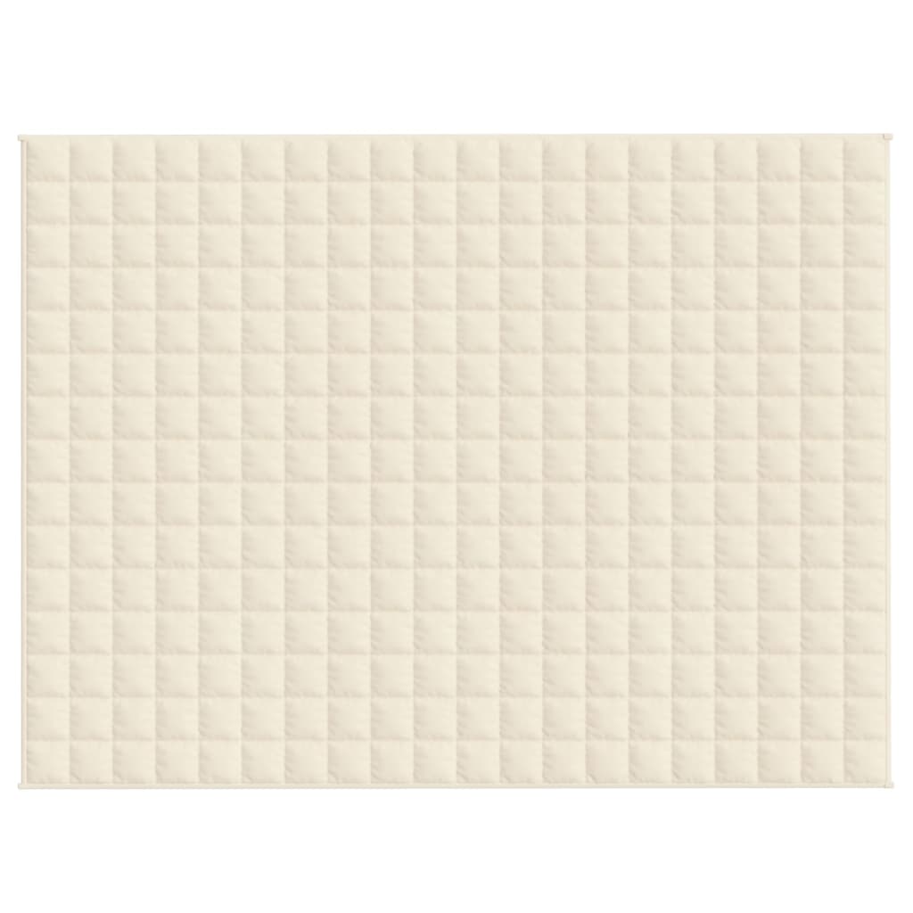 Vidaxx Gewichtsdecke 152x203 cm 11 kg Stoff hellcreme