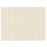 Vidaxx Gewichtsdecke 152x203 cm 11 kg Stoff hellcreme