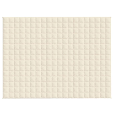 Vidaxx Gewichtsdecke 152x203 cm 11 kg Stoff hellcreme