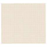 Vidaxx Gewichtsdecke 200x220 cm 9 kg Stoff hellcreme