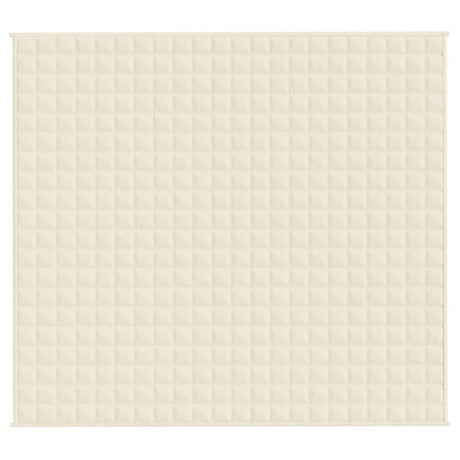 Vidaxx Gewichtsdecke 200x220 cm 9 kg Stoff hellcreme