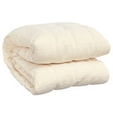 Vidaxx Gewichtsdecke 200x230 cm 9 kg Stoff hellcreme