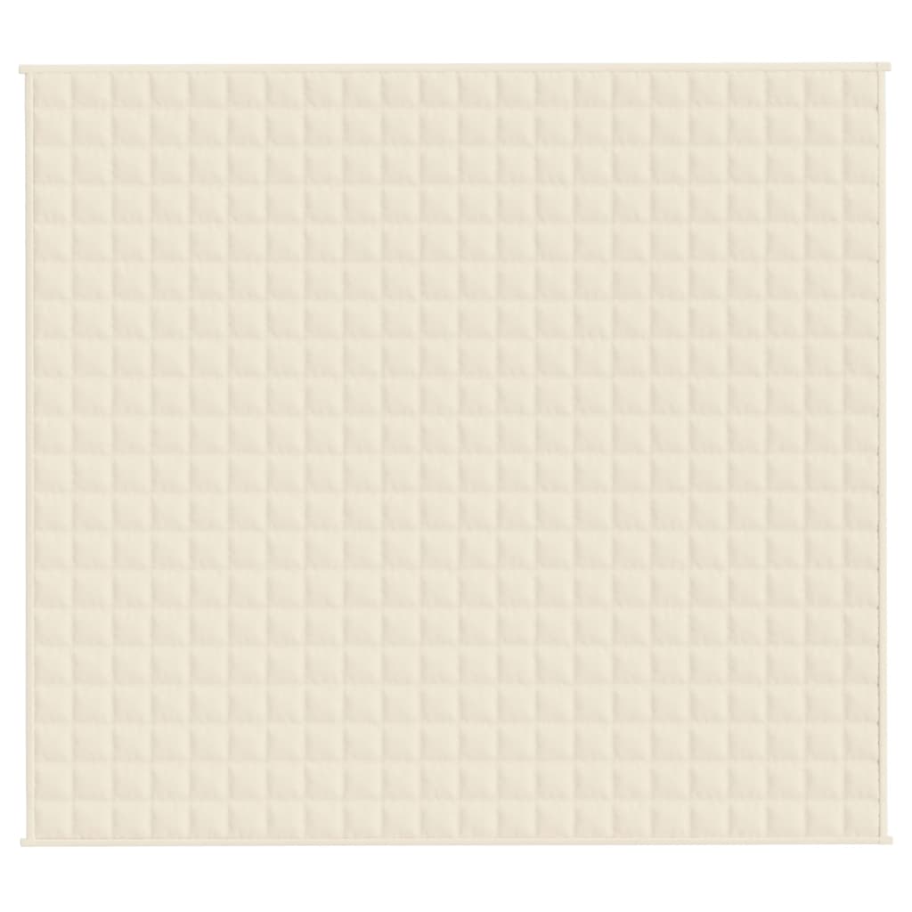 Vidaxx Gewichtsdecke 200x230 cm 9 kg Stoff hellcreme