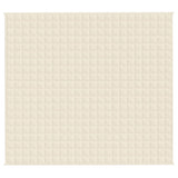 Vidaxx Gewichtsdecke 200x230 cm 9 kg Stoff hellcreme
