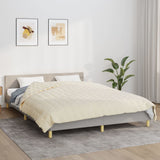 Vidaxx Gewichtsdecke 200x230 cm 9 kg Stoff hellcreme