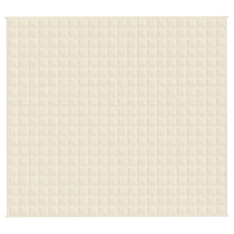 Vidaxx Gewichtsdecke 200x220 cm 13 kg Stoff hellcreme