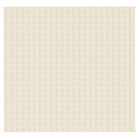 Vidaxx Gewichtsdecke 220x230 cm 11 kg Stoff hellcreme