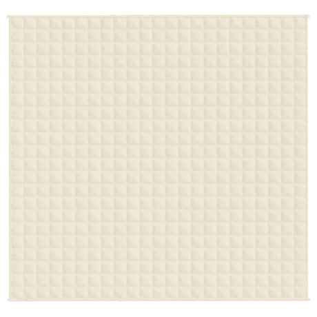 Vidaxx Gewichtsdecke 220x230 cm 15 kg Stoff hellcreme