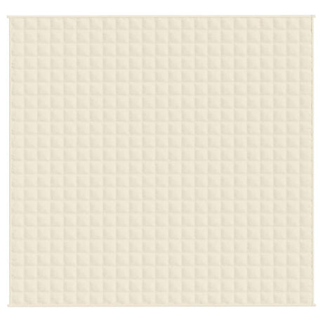 Vidaxx Gewichtsdecke 220x240 cm 15 kg Stoff hellcreme