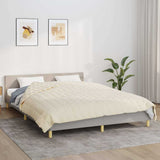 Vidaxx Gewichtsdecke 220x240 cm 15 kg Stoff hellcreme