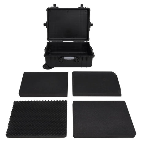 Vidaxx Flightcase auf Rollen 63x50x23 cm PP schwarz