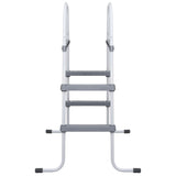 VidaXL Schwimmbadleiter 84 cm Stahlgrau