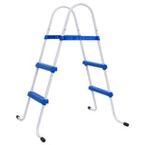VidaXL Schwimmbadleiter 84 cm Blau und Weiß
