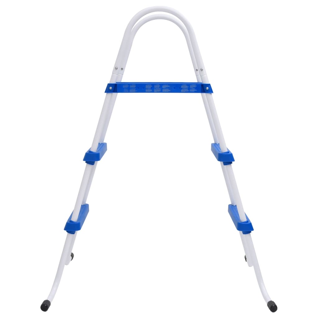 VidaXL Schwimmbadleiter 84 cm Blau und Weiß