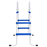 VidaXL Schwimmbadleiter 84 cm Blau und Weiß