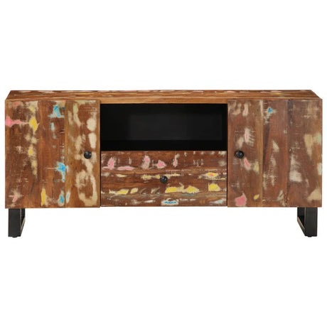 Vidaxl tv-meubel 105x33,5x46 cm massief hout gerecycled bewerkt hout