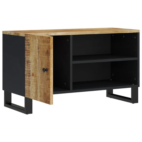Vidaxl tv-meubel 80x33x46 cm massief mangohout en bewerkt hout