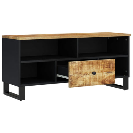 Vidaxl tv-meubel 100x33x46 cm massief mangohout en bewerkt hout